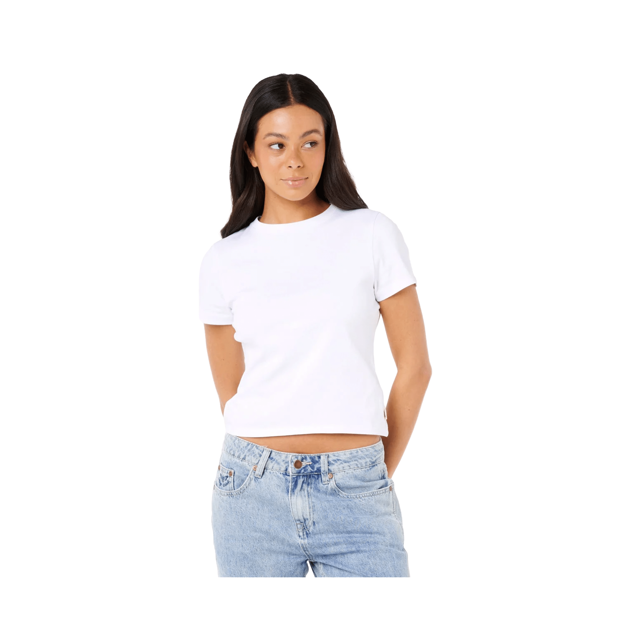 Rip Curl Classic Fitted Tee – Women's Stretch Cotton Surf Tee - 7B Boardshop