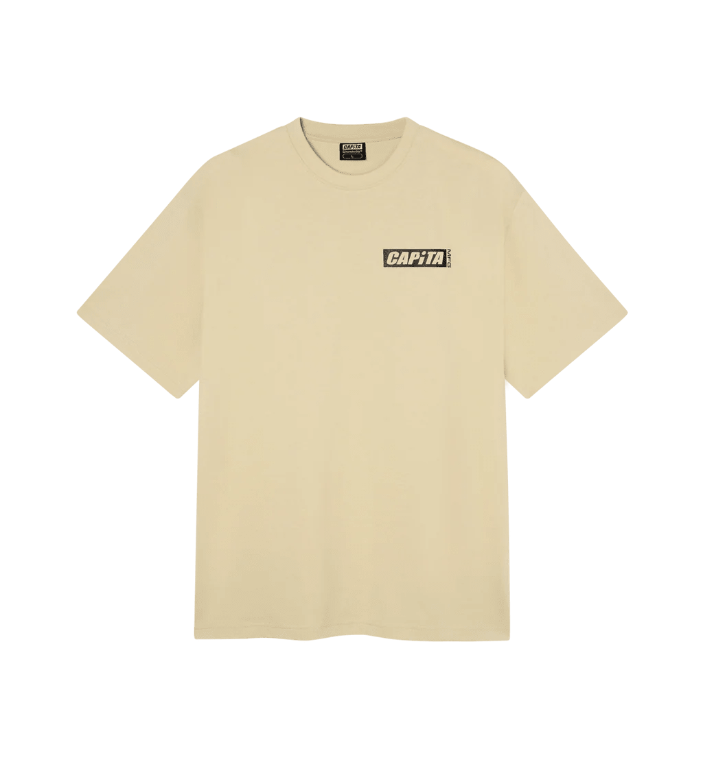 Capita Skull S/S Tee - Khaki - 7B Boardshop