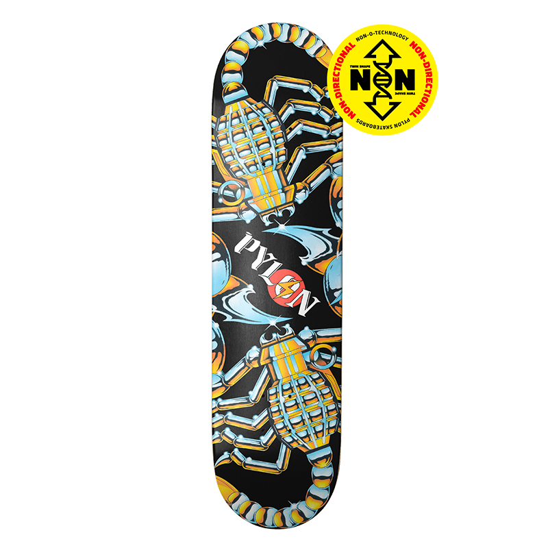 Pylon Skateboards Doubles Scorpion Twin Skateboard Deck - 7B Boardshop