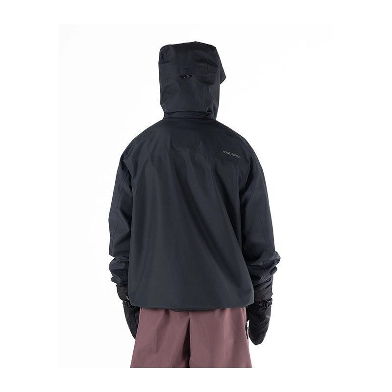 Howl Shell Snowboard Jacket - Black - 7B Boardshop