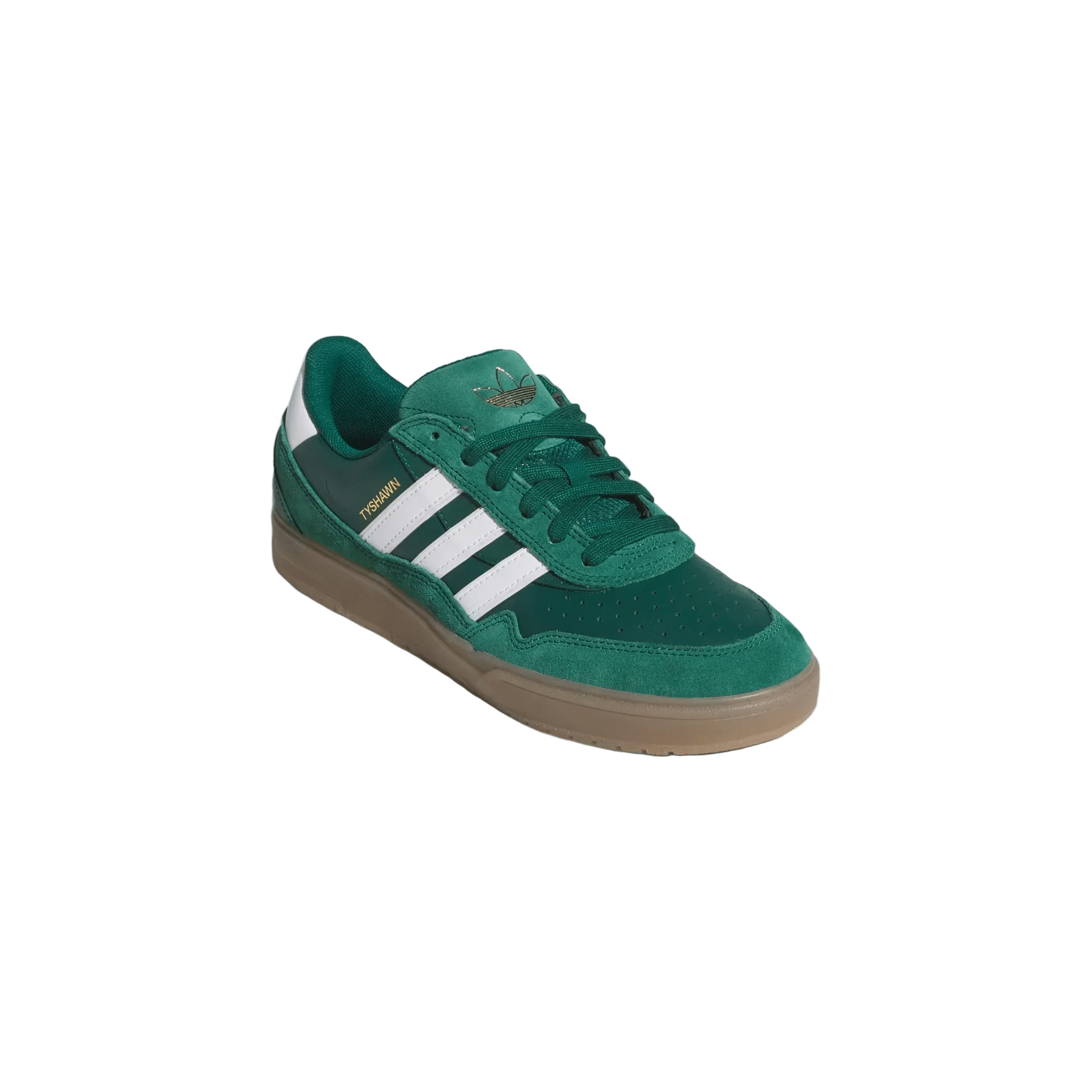 Adidas Tyshawn II Skate Shoe - Collegiate Green / Cloud White / Gum - 7B Boardshop