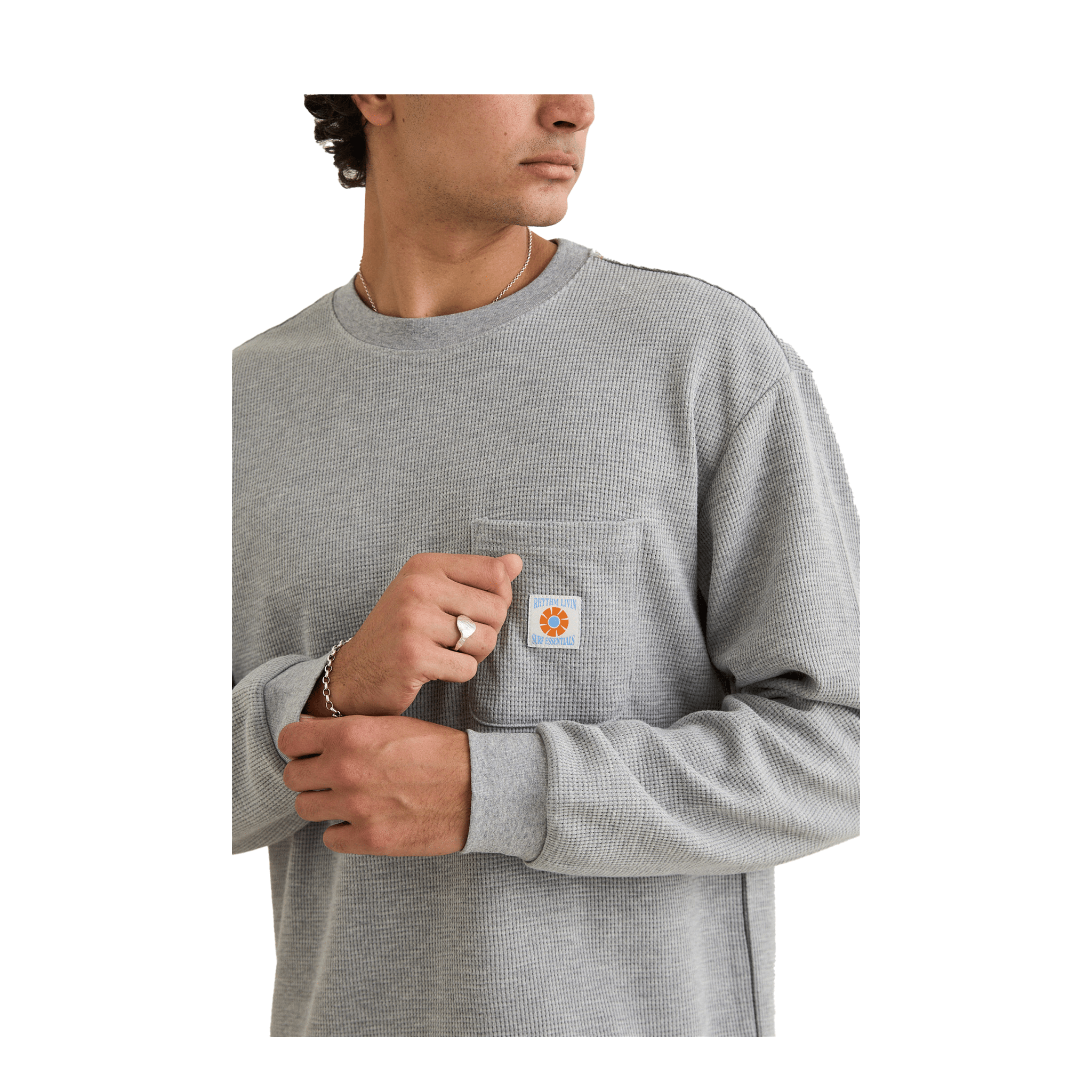 Rhythm - Vintage Pocket L/S Waffle - 7B Boardshop