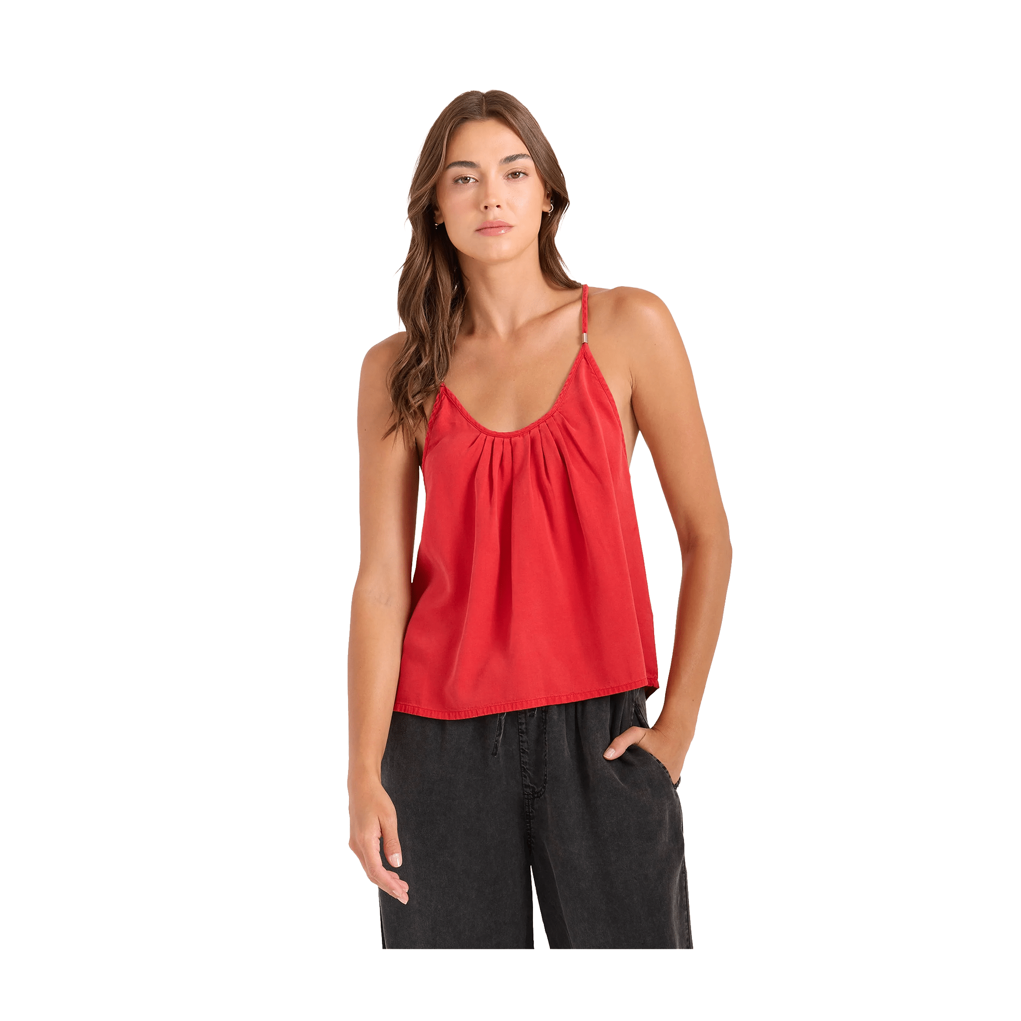 Volcom Pleat Heart Cami – Women's Relaxed Fit Tank - 7B Boardshop