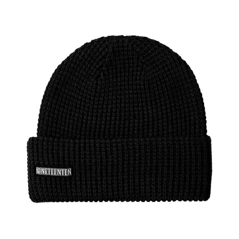 1910 Standard Waffle Beanie Black - 7B Boardshop