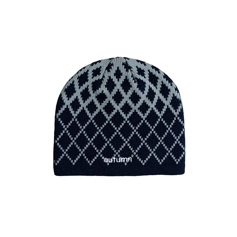 Autumn Warp Beanie - Skully Fit Jacquard Beanie - 7B Boardshop