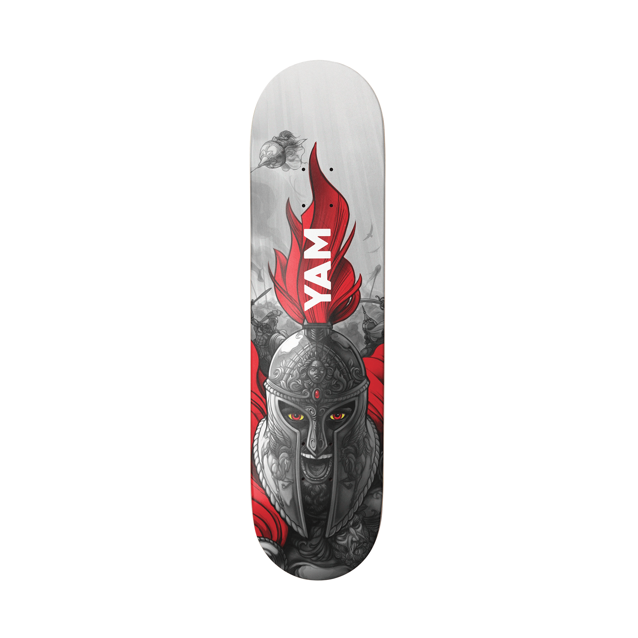 Pylon Skateboards Yam Behar Legion Deck - White - 7B Boardshop