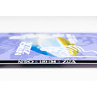 A close-up of a Zava Nitro 149 cm panel, showing the blue and white textured surface with the brand name 'ZAVA' and 'NITRO 149 CM' printed on the black edge.