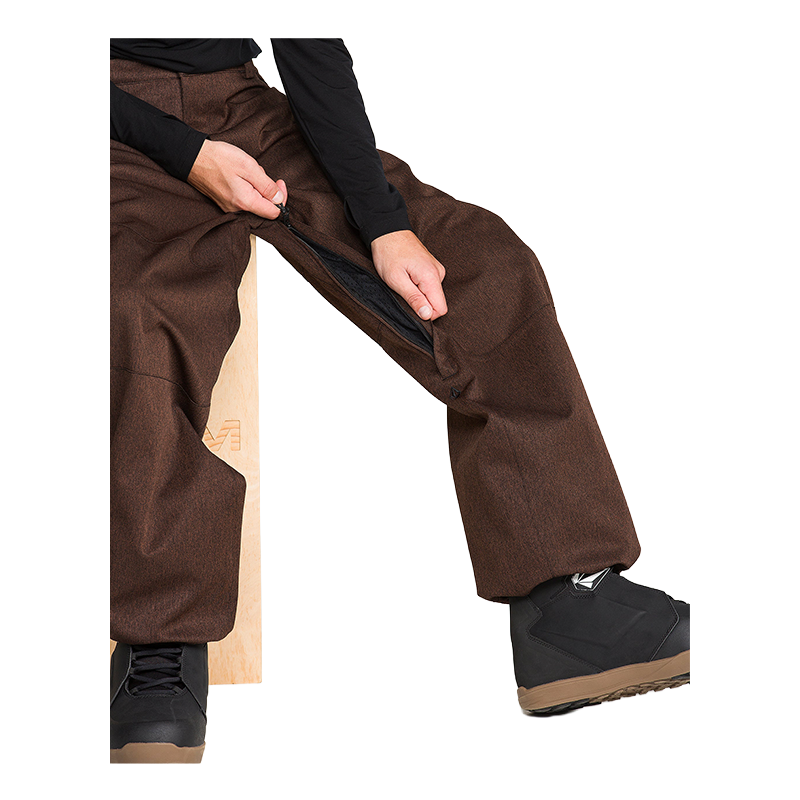 Volcom Snow Billow Pant in Brown Denim