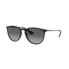 Ray Ban Erika Rubber Black W/Light Grey Gradient Grey