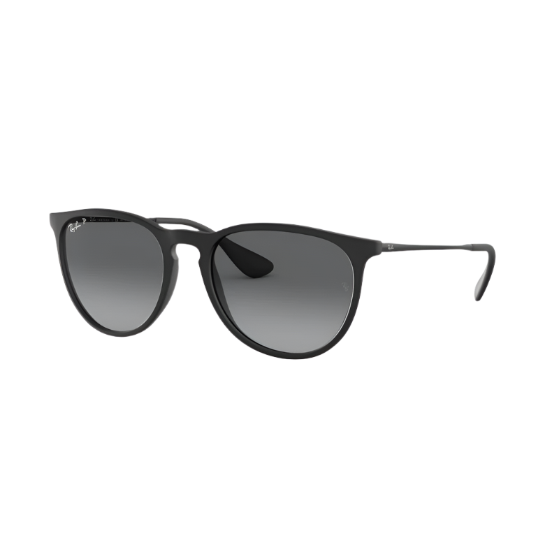 Ray Ban Erika Rubber Black W/Light Grey Gradient Grey