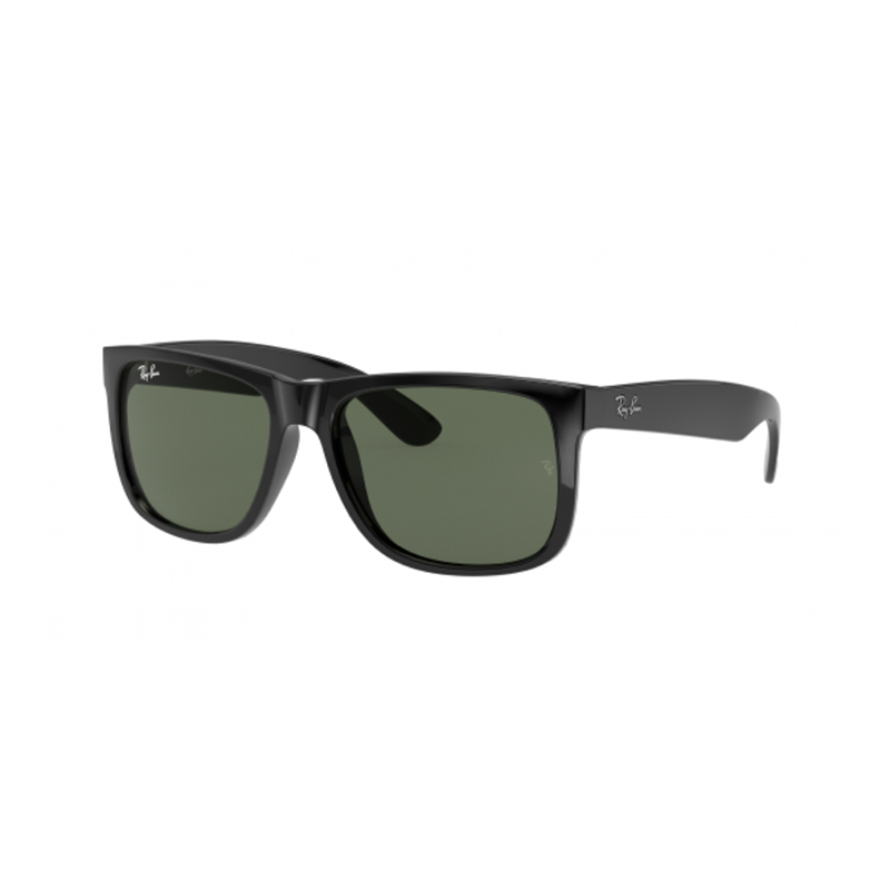 Ray Ban Justin Black W/ Dark Green