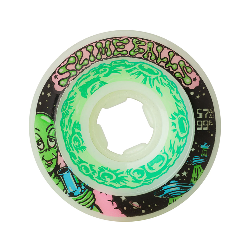 Slimeballs Saucers White 99a - 57mm