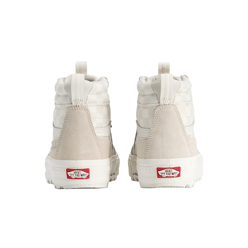 Vans Sk8-Hi MTE Waterproof Insulated Boots - Women’s - Checkerboard Turtledove White - 7B Boardshop