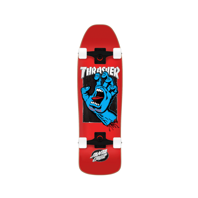 Santa Cruz Thrasher Screaming Hand Shaped Cruzer - 9.35